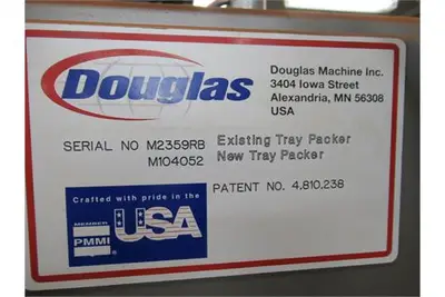 Douglas/APV CMWACP-24 tray packer, side load, w/ glue machine