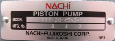 NEW NACHI PVS-2B-45N2-12 HYDRAULIC PUMP PVS2B45N212