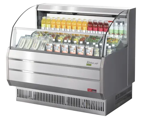 Turbo Air TOM-50SS-N 50 3/4" Horizontal Open Air Cooler w/ (3) Levels, 115v