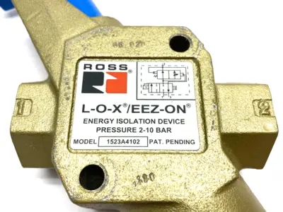 Used Ross L-O-X/EEZ-ON Manual Energy Isolation Valve 2-10bar Plumbing Equipment Michigan US | Maverick Industrial Sales #1489351
