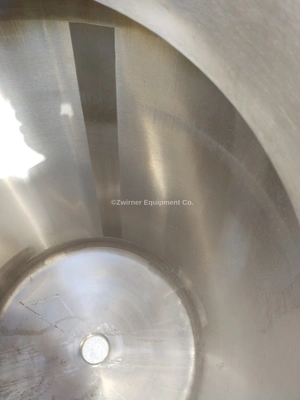 MUELLER 100 GALLON DOME TOP, DISH BOTTOM STAINLESS STEEL SINGLE SHELL TANK