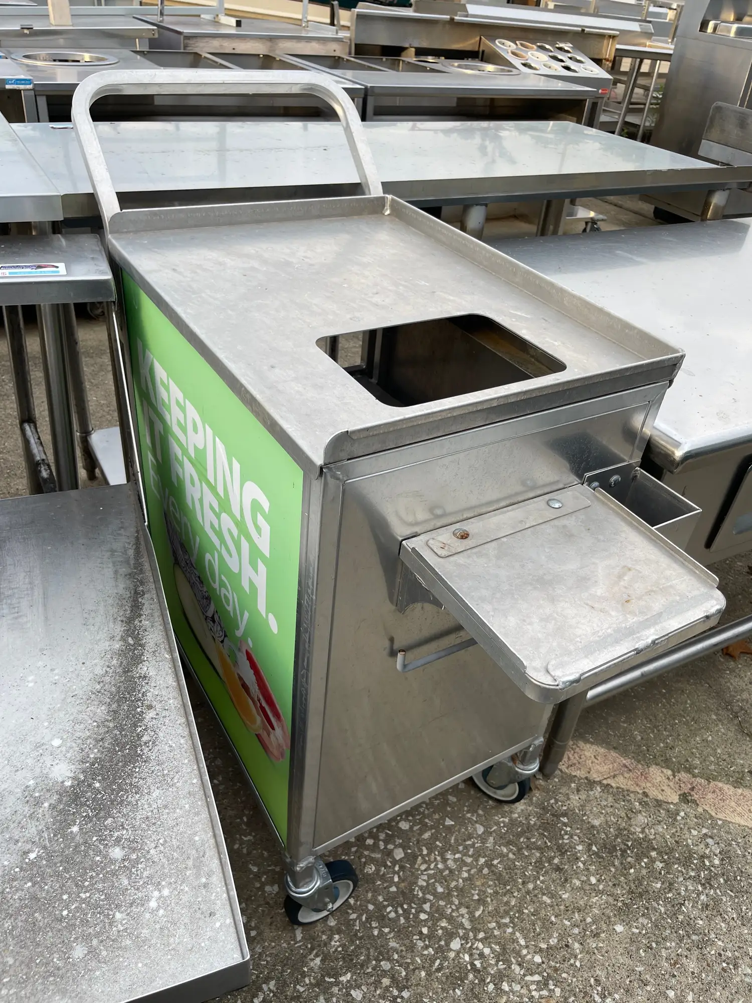 Used Falcon Restaurant Supply Used Stainless Steel Cart - SS394 Restaurant Equipment (Miscellaneous) Illinois US | Falcon Restaurant Supply #1373789