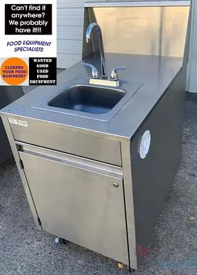 Qualserv Portable Sink On Casters