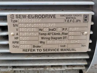 Used SEW R40DT90S4 Motors (misc) British Columbia CA | Lenmark #247731