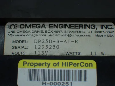 Used OMEGA DP25BSAIR Meters - Misc Ohio US | HGR 24 #941835