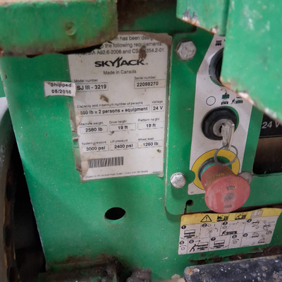 USED 2016 Skyjack SJ3219