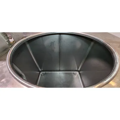 Used 400 Gallon Stainless Steel IBC Liquid Tote