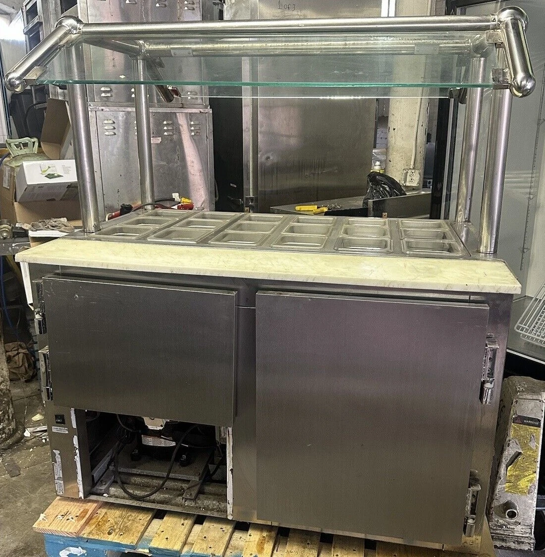 174-0122 Leader 48” Self Contained Sandwich Salad Prep Cooler