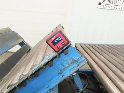 Hutco 36"x 60" Gravity Roller Conveyor Tipper Load Unloader 45° Tilt 2.5"Rollers