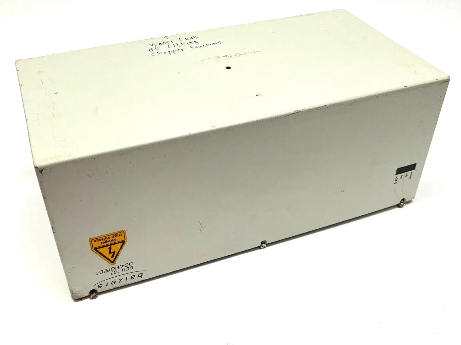 Used Balzers Balzers BGM47126 DCH 107 DC Power Supplies Michigan US | Maverick Industrial Sales #1401525