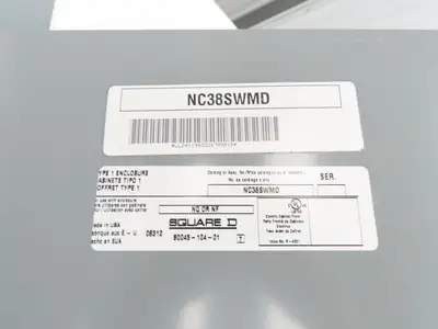 Square D NC38SWMD Panelboard enclosure cover NQ/NF Type 1 20" W x 38" H