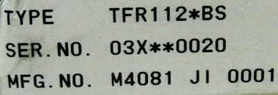 NEW TOSHIBA TFR112-BS CIRCUIT BOARD M4081-JI-0001 TFR112BS