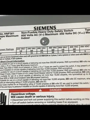 USED SIEMENS HNF361 VBII