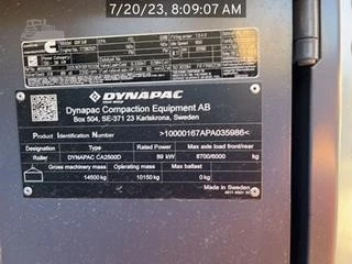 Used 2023 DYNAPAC CA2500D Road Rollers South Carolina US | National Equipment Dealers #1422051