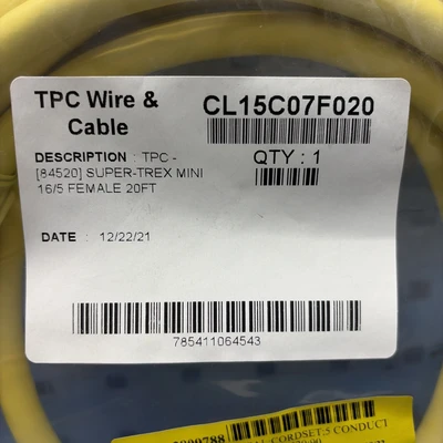 New | in-Stock TPC CL15CO7F020 Miscellaneous MRO Indiana US | J&J Industrial Supply #1295473