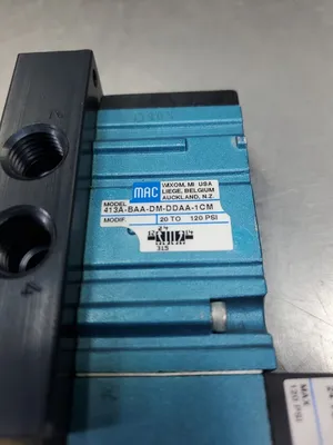 MAC 413A-BAA-DM-DDAA-1CM SOLENOID VALVE, 24VDC 20-120 PSI. 6B-13