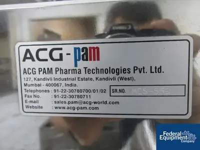 USED PAM Pharmaceuticals ACG Pam Mini FIlled Capsule Sorter