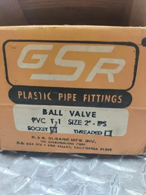 GSR   2 inch PVC T1 BALL Valve FREE SHIPPING