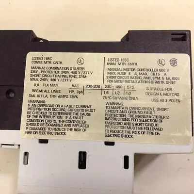 USED SIEMENS 3RV1011-0HA10