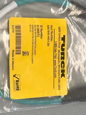 RJ45 RJ45 440-0.3M | Turck  Double Ended Cordset U-04971 - New