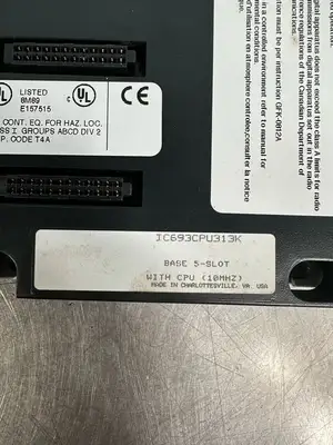 Ge IC693CPU313K Base 5-Slot with CPU (10MHZ) (5.4.1)