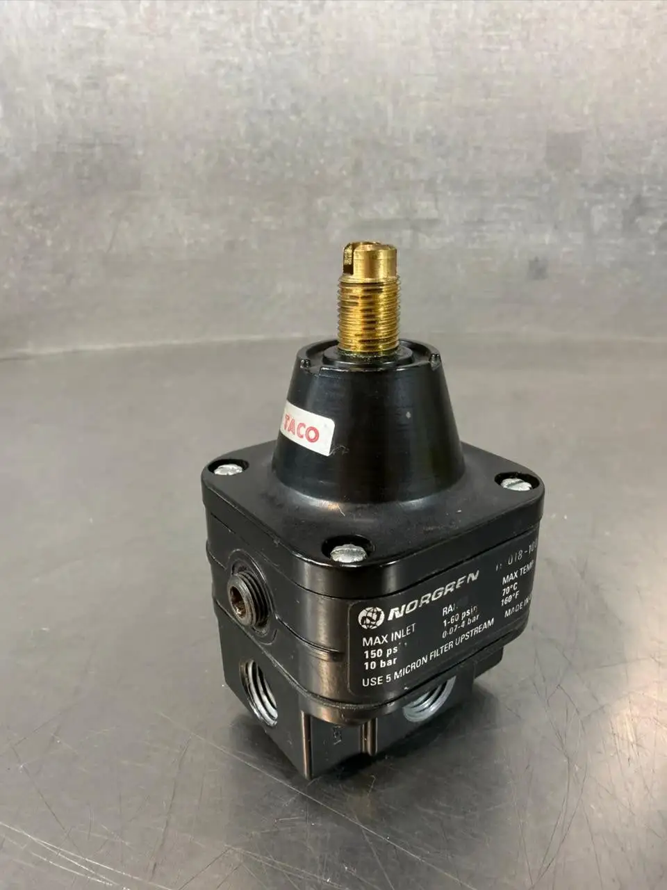 Norgren 11-018-100 Air Pressure Regulator 150 Psig (9.3.2)