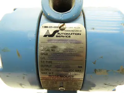Rosemount 1151GP9E22B1DF Pressure Transmitter 0-800psi 45VDC 3000psi Max