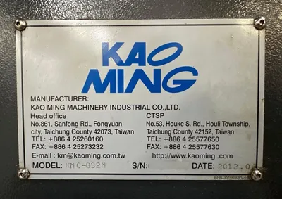 USED 2012 KAO MING KMC 632M