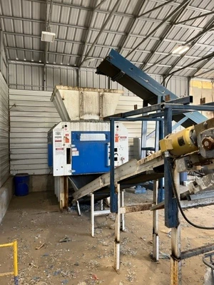 2018 52" Vecoplan Single Shaft Shredder, Model V-ECO 1300, 150HP