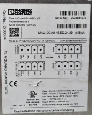 Phoenix Contact GmbH&Co.KG Industrial Ethernet Switch (BIN534)