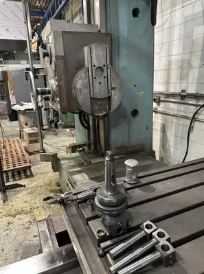 3.5"  x 40 TAPER TOS MODEL #W9 ROTARY TABLE HORIZONTAL BORING MILL WITH FACING HEAD : YOBRO 25160