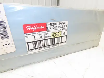 Hoffman A-SE18X18X6NK Electrical Enclosure 18x18x6" Pull Box Screw Cover Type 1