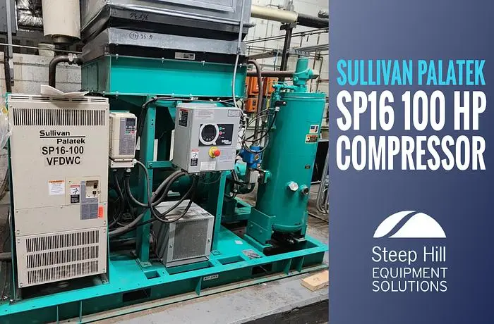 Used SULLIVAN PALATEK SP16-100VFDWC Rotary Screw & Sliding Vane Air Compressors British Columbia CA | Steep Hill Equipment Solutions #774304