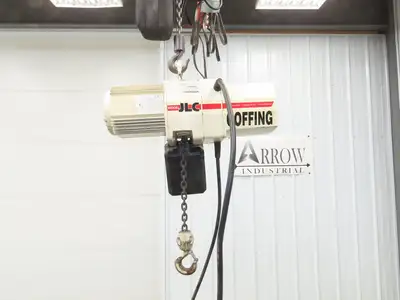 Coffing JLC 1/2 Ton 1000lbs Electric Chain Hoist 16 FPM 16' Lift 230/460V 3PH