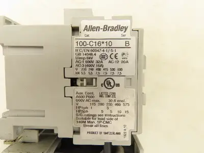 Allen Bradley 193-ED1DB Motor Starter Contactor Overload Relay 3.2-16A 120V Coil