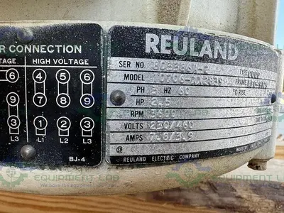 USED TRI-CLOVER TRI-BLENDER F2116MD STAINLESS STEEL MIXER 480V W/ REULAND 2.5HP MOTOR