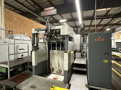 USED 1988 BOBST AUTOPLATINE SP102-CER DIE CUTTER W/ BLANKING