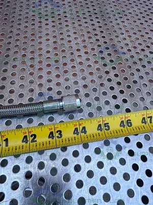 Unbranded 44" Stainless Steel Braided Hose w/ 1/2" NPT Fittings