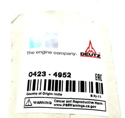 NEW LOT OF 6 DEUTZ 0423-4952 INLET VALVE 04234952