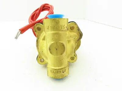Skinner Lancer 2LH2LBG3152 Brass Solenoid Valve 2-Way NC 120V 150 PSI 3/8" NPT