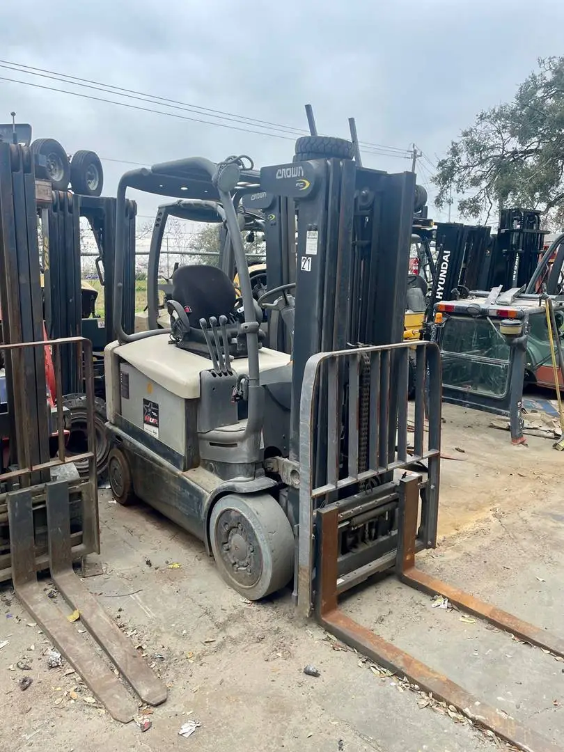 Used 2013 CROWN FC4525-40 4-Wheel Sit down Electric Counterbalance Forklifts Texas US | TB Forklifts #1274885