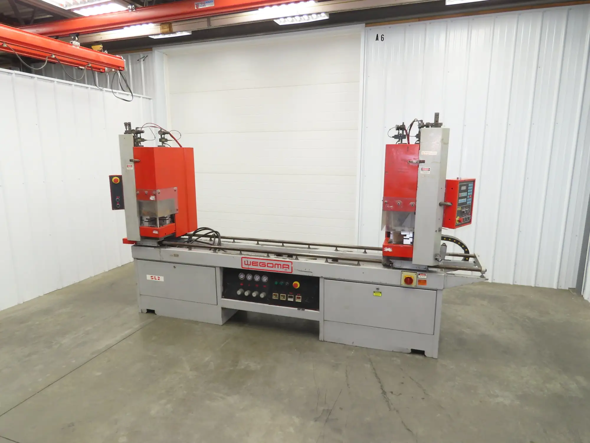 Wegoma SL2 Dual Head Plastic Welding Machine Sash Window Welder 90° 480V 3Ph