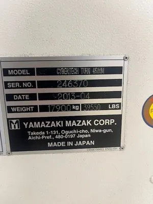 2013 MAZAK CYBERTECH TURN 4500MBB LATHES, UNIVERSAL, N/C & CNC | Prime Machinery (5)