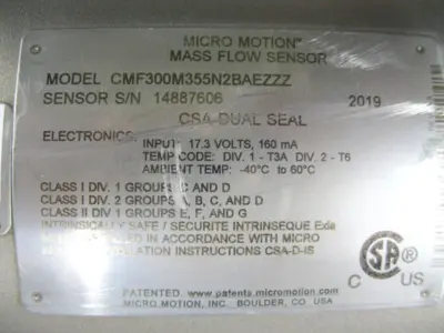 USED Micromotion CMF300 M355N2BAEZZZ