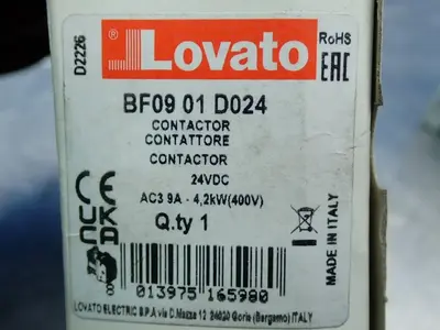 New | in-Stock LOVATO BF0901D024 PLC Contactors Ohio US | HGR 24 #1069684