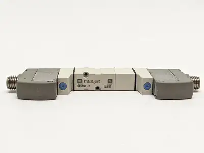 SYJ3430-5WO | SMC  Base Mount Double Solenoid Valve - Used