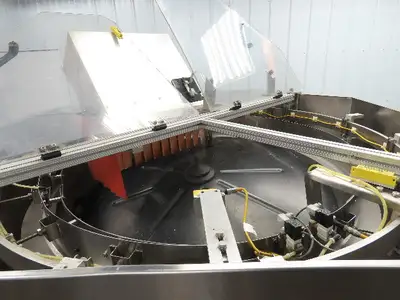 Fortville ROF Rotary Orienting Feeder 2-1/8x2" Spray Can Cap Sorter Stainless