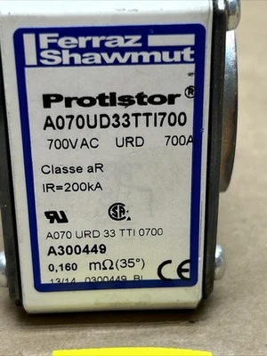 USED Ferraz Shawmut A070UrD33TTI0700