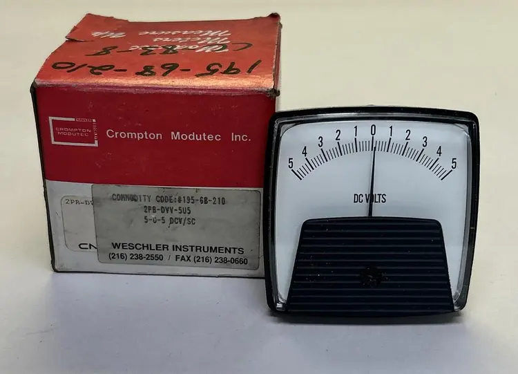 New | in-Stock WESCHLER INSTRUMENTS 2PB-DVV-5V5 Voltmeters Ohio US | Surplus Asset Holdings #1227803