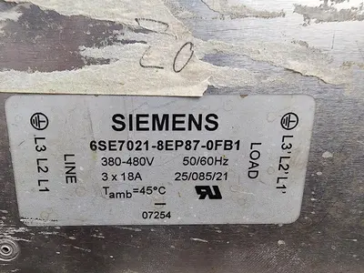 USED SIEMENS 6SE7021-8EP87-0FB1
